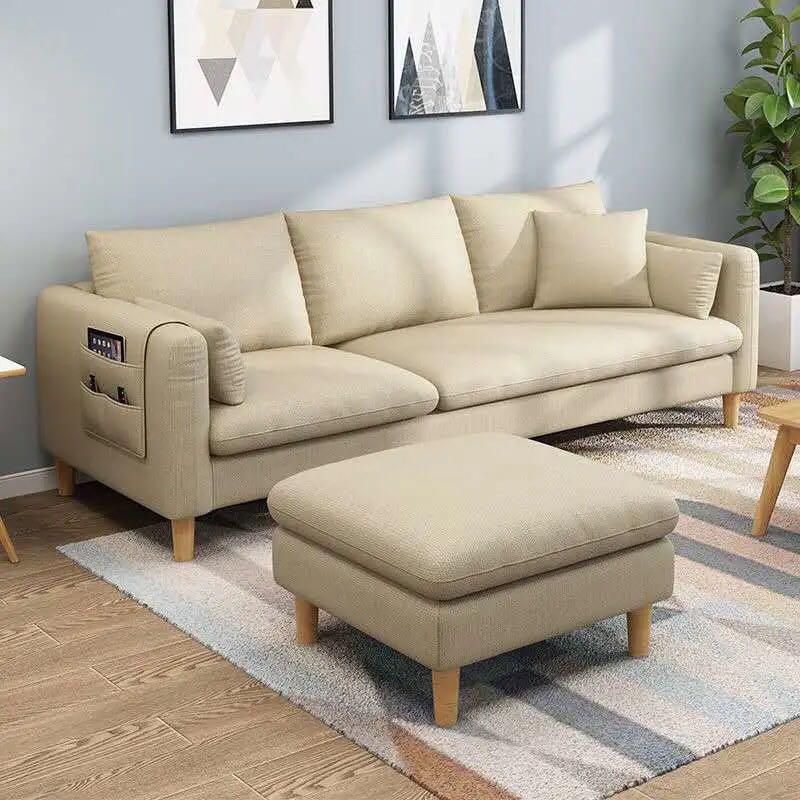 A&amp;0978 Fabric Sofa - Multiple Color Options: Single, Double, Three-seater, L-shaped, Chaise Longue, Corner Sofa