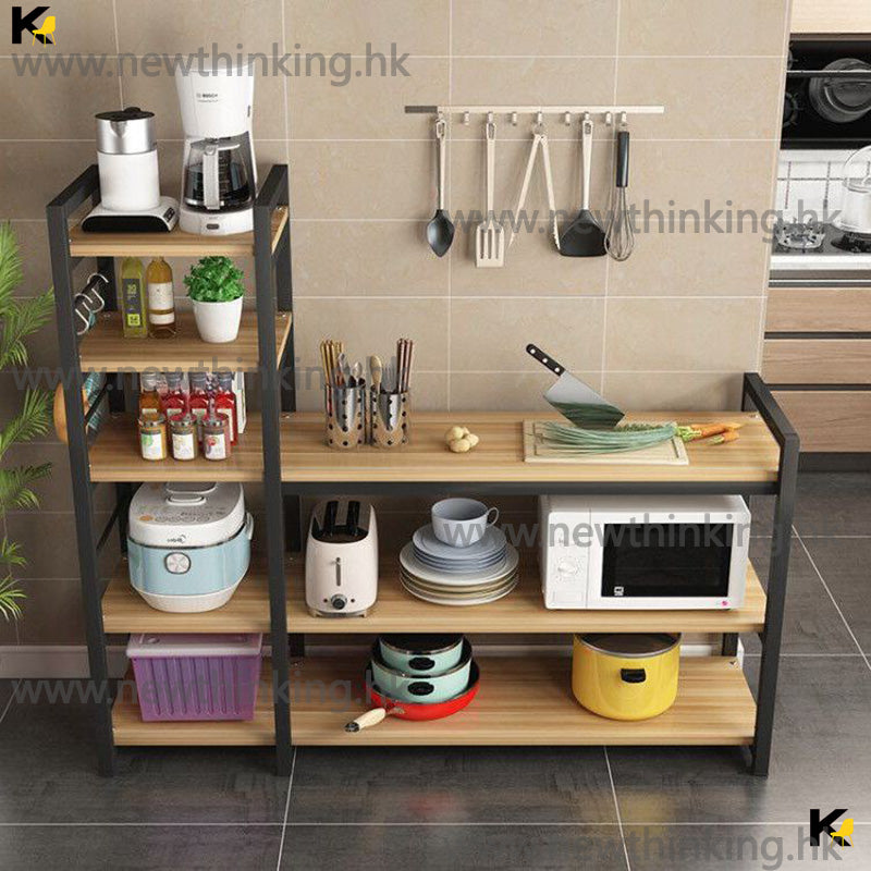 A&amp;0509 Kitchen Storage Rack for Pots, Pans, and Dishes; Cutting Board; Microwave Oven Rack; Oven Rack; Floor Stand; Multi-Layer Storage Rack; Multi-Layer Storage Shelf; Multi-Purpose Kitchen Storage Rack