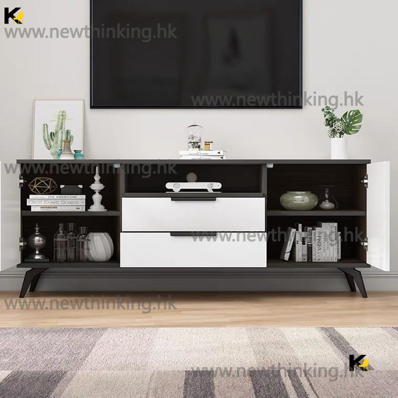 A&amp;0510 Tall TV Cabinet Living Room Storage Cabinet TV Stand Floor Cabinet TV Cabinet Drawer Cabinet