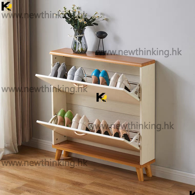 A&amp;1011 Low Shoe Cabinet, Shoe Changing Stool, Shoe Cabinet, Entry-level Shoe Cabinet, Shoe Rack, Ultra-thin Shoe Cabinet, Flip-down Shoe Cabinet, Large-capacity Shoe Storage Cabinet, Entryway Cabinet