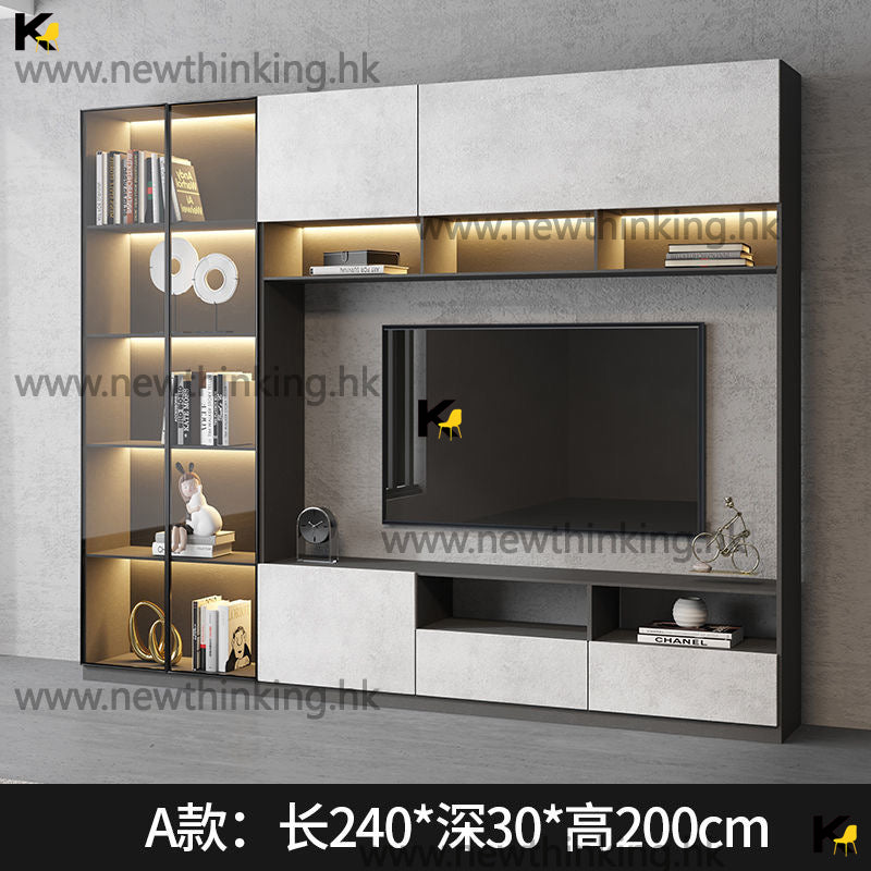 A&amp;1025 Tall TV Cabinet/Wall Cabinet/TV Stand/Background Wall Integrated Cabinet/Combination Cabinet/Extra Tall TV Cabinet