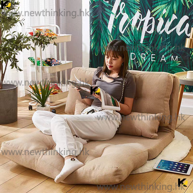 A&amp;0577 Japanese-style tatami sofa, single or double seat, multi-adjustable, multiple colors available.