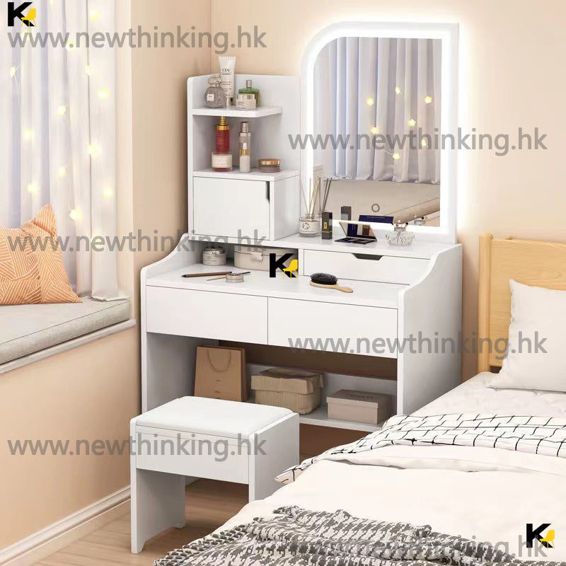 A&amp;0586 Dressing Table, Makeup Table, Cosmetic Storage Cabinet, Dressing Table, Bedroom Desk
