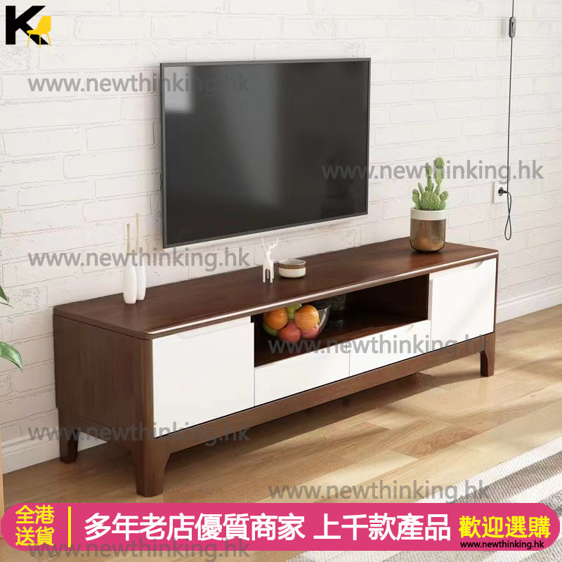 A&amp;0592 Solid wood rubberwood TV cabinet/side cabinet/solid wood coffee table combination cabinet/floor-standing cabinet/living room storage cabinet/storage cabinet/TV cabinet