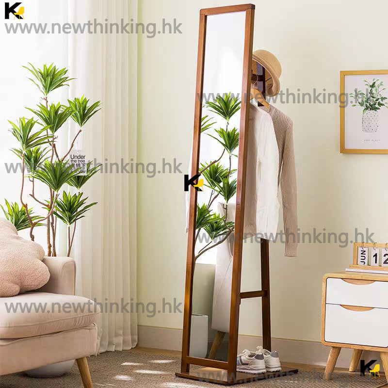 A&amp;0596 Full-length mirror wardrobe, floor-standing makeup mirror, dressing mirror, fitting mirror, coat rack combination, floor-standing mirror and coat cabinet