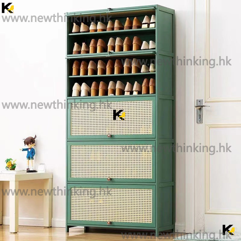 A&amp;0599 Large Capacity Bamboo Shoe Cabinet, Entryway Cabinet, Storage Cabinet, Tall Shoe Cabinet, Shoe Rack, Multi-layer Storage Cabinet