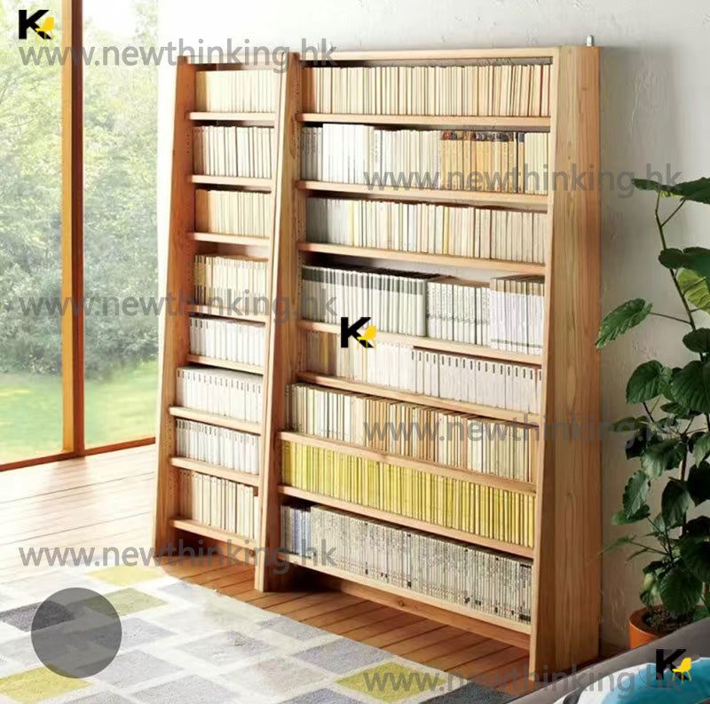 A&amp;0602 Solid Wood Bookshelf, Multi-layer Storage Cabinet, Multi-purpose Storage Cabinet, Wall Cabinet, Floor Cabinet, Tall Bookshelf, Trapezoidal Bookshelf, Kitchen Storage Rack, Solid Pine Wood, Brand New, Delivery Included