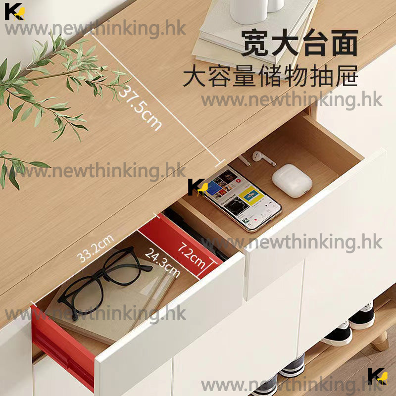 A&amp;0608 Solid Wood Large Capacity Shoe Cabinet/Rack, Entryway Storage Cabinet, Simple and Stylish Shoe Rack