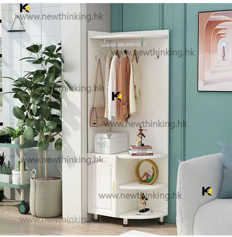 A&amp;1153 Corner Coat Rack, Hanging Clothes Rack, Storage Rack, Floor Stand, Living Room Cabinet, Corner Cabinet