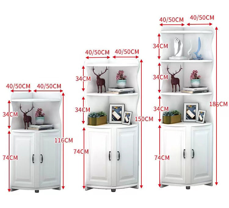 A&amp;5036 European Style Corner Cabinet, Triangular Cabinet, Storage Rack, Storage Cabinet, Wall Corner Cabinet, Side Cabinet, Storage Cabinet