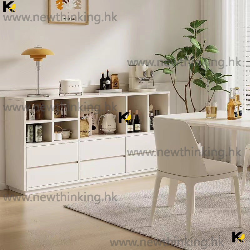 A&amp;0742 Bookshelf Storage Cabinet Living Room Floor Cabinet TV Cabinet Partition Cabinet Cream Style Dining Cabinet Decorative Cabinet Drawer Cabinet Cabinet Bookshelf Storage Cabinet