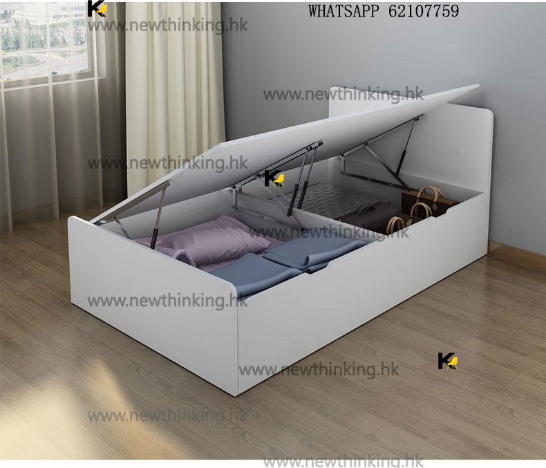 A&amp;5105 customizable hydraulic and pneumatic bed, supports customized bed frame sizes, high-box bed, single bed, double bed, tatami bed frame, storage bed, hydraulic bed.
