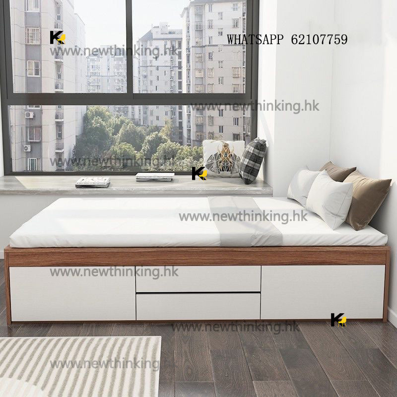 A&amp;5113 Customizable storage bed, Japanese tatami bed frame, single bed, double bed, drawer bed, cabinet bed, bucket bed, high box bed, flat bed, multi-functional storage bed, brand new, includes delivery.