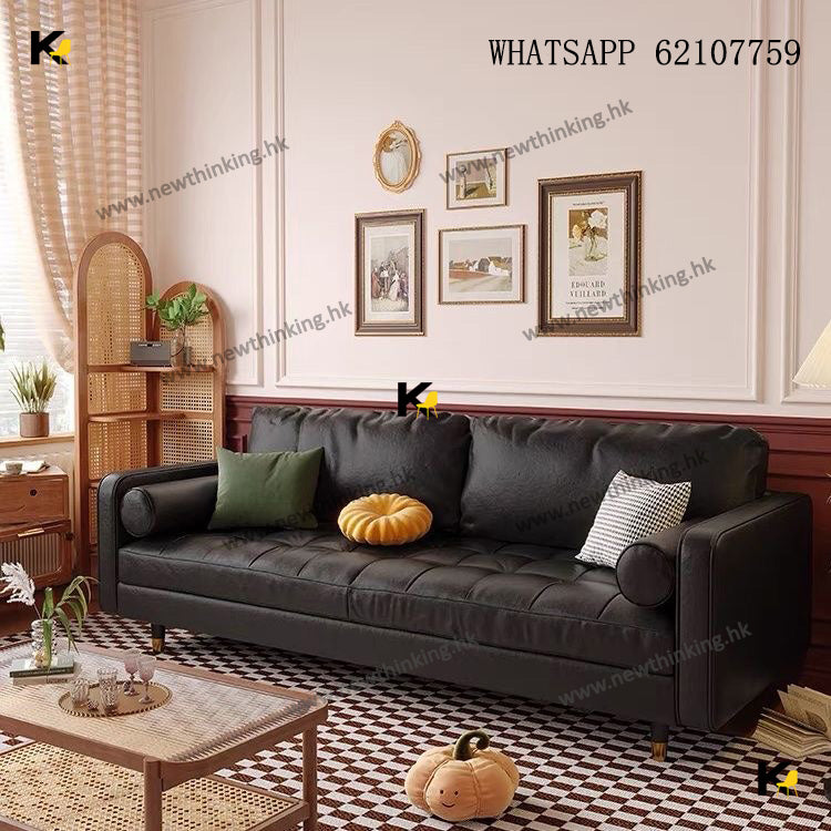 A&amp;1359 European Style Leather Sofa, Suitable for Small Apartments, Single, Double, and Triple Seats, Brand New, Delivery Included