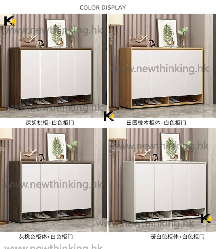 A&amp;0790 Solid Wood Shoe Cabinet, Large Capacity Storage Cabinet, Simple Design, Partition Cabinet, Entryway Storage Cabinet, Shoe Rack