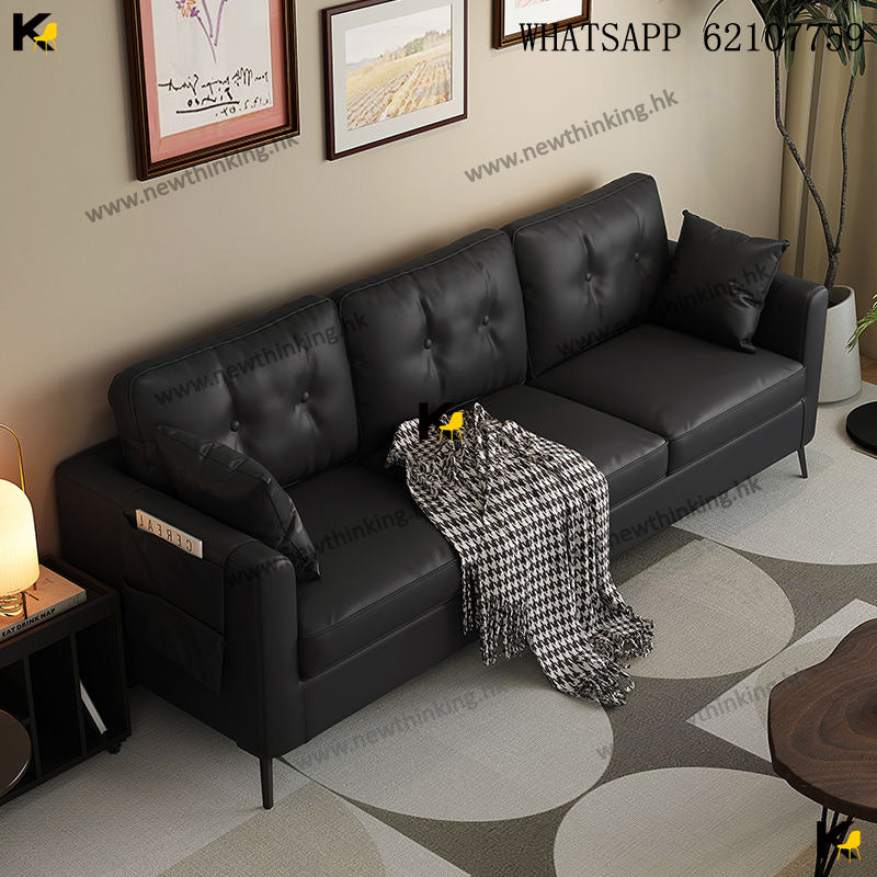 A&amp;5200 Small Apartment Sofa, Leather Sofa, Multiple Color Options, Single Seat, Double Seat, Three-Seater