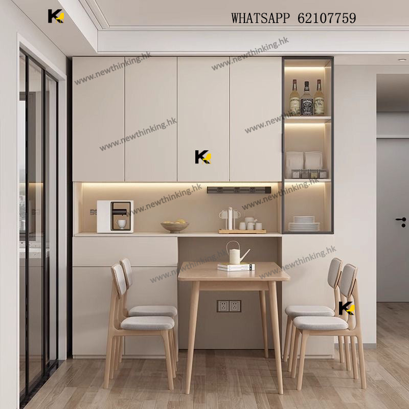 A&amp;1441 Customizable sideboard, wine cabinet, tea cabinet, dish cabinet, appliance storage cabinet, solid wood E0 grade board, kitchen storage cabinet, wall cabinet, storage cabinet, microwave cabinet, multi-layer storage space.