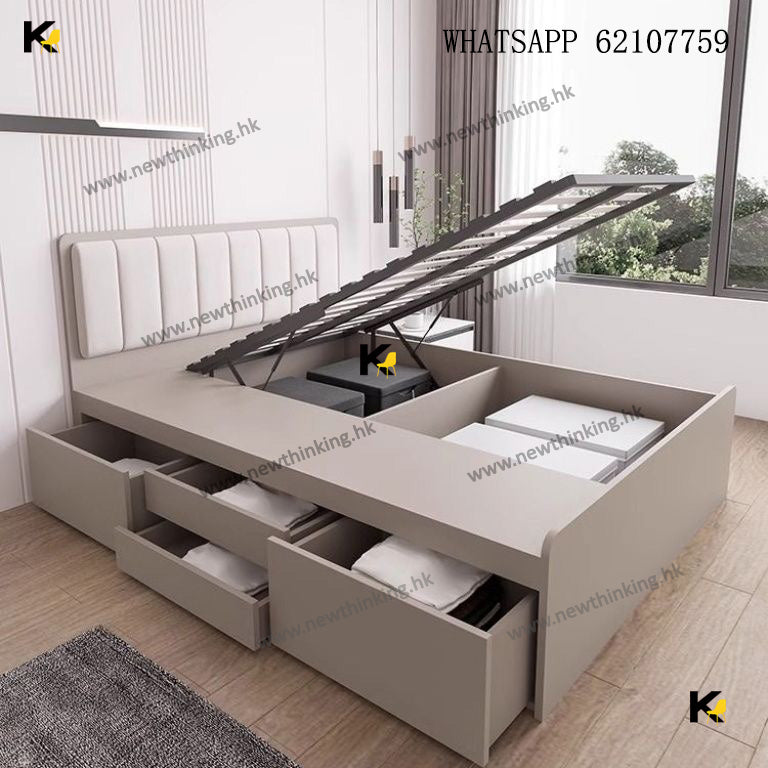 A&amp;1447 is a customizable hydraulic bed with storage, a pneumatic bed, a tatami bed, and a soft headboard.