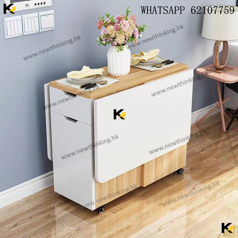 A&amp;1533 Folding Dining Table, Folding Table, Dining Table, Butterfly Table, Dining Table, Kitchen Storage Cabinet, Mobile Folding Table, Extendable Dining Table