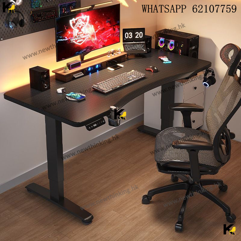 A&amp;1563 Electric Lifting Table Solid Wood Workbench Computer Desk Office Desk Study Desk Writing Desk