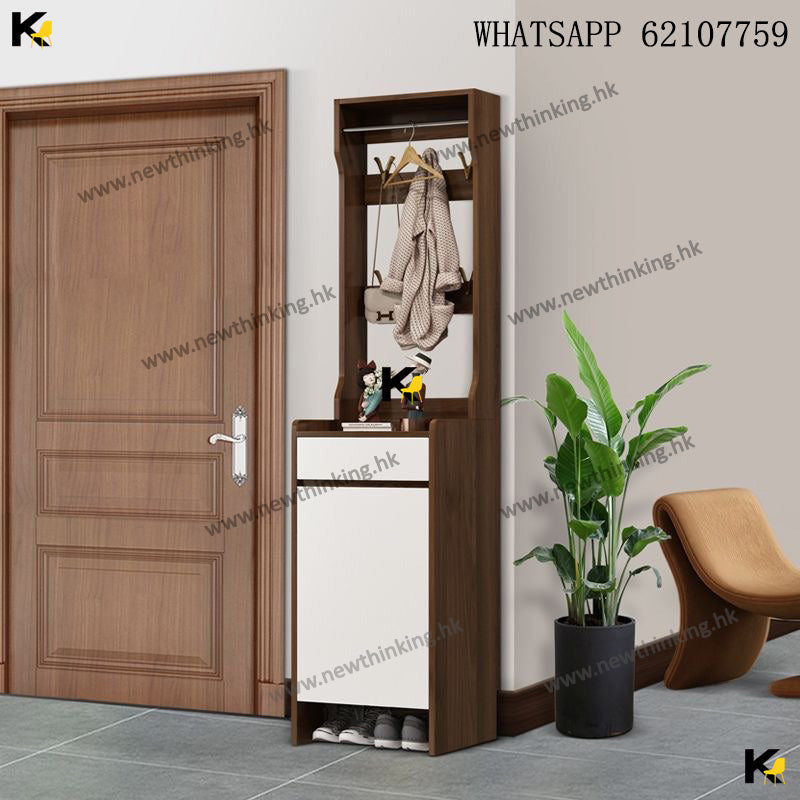 A&amp;1625 Solid Wood Shoe Cabinet, Shoe Rack, Wardrobe, Entryway Cabinet, Door Storage Cabinet, Narrow Cabinet, Small Cabinet