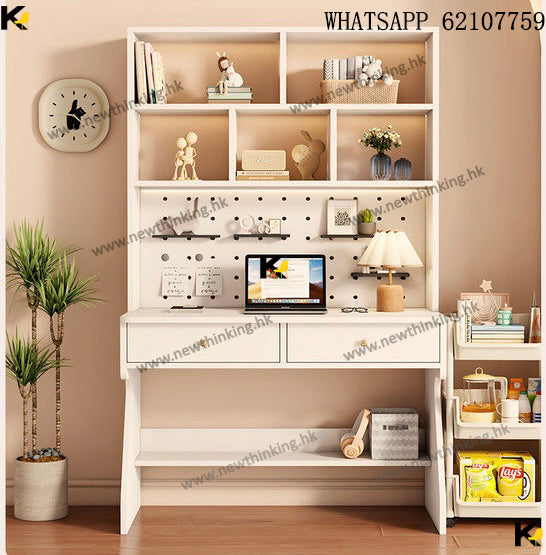 A&amp;1819 Solid Wood Desktop Computer Desk with Pegboard DIY Design - Writing Desk, Gaming Desk, Computer Desk, Office Desk