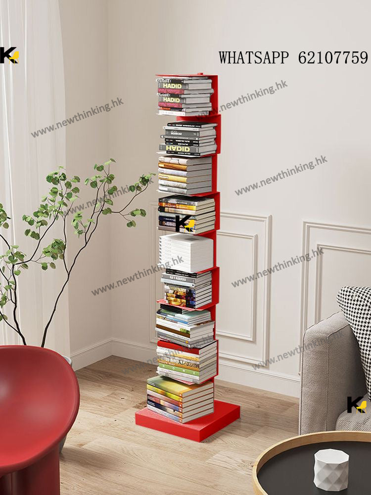 A&1836 Simple Bookshelf, Large Capacity Multi-Layer Storage