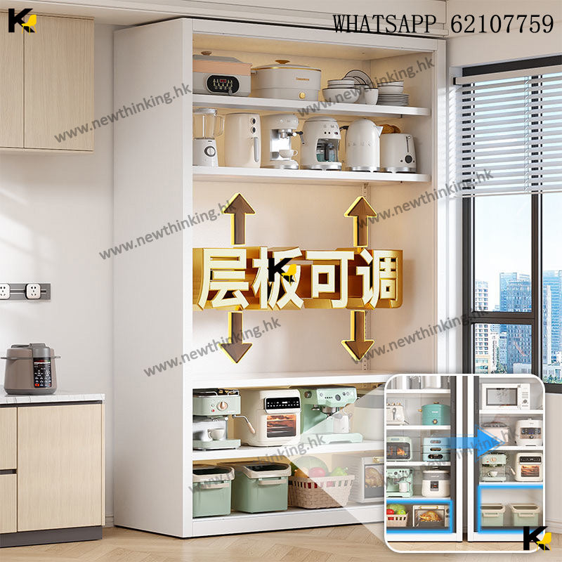 A&amp;1861 Lockable Filing Cabinet, Glass Cabinet, Adjustable Height, Large Capacity Storage Cabinet, Sundries Cabinet, Kitchen Appliance Cabinet, Dish Cabinet, Kitchen Cabinet