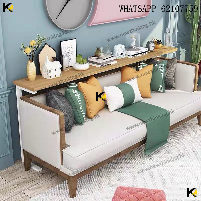 A&amp;1004 Sofa Back Shelf, Narrow Wall Stand, Long Table, Multi-purpose Storage Rack