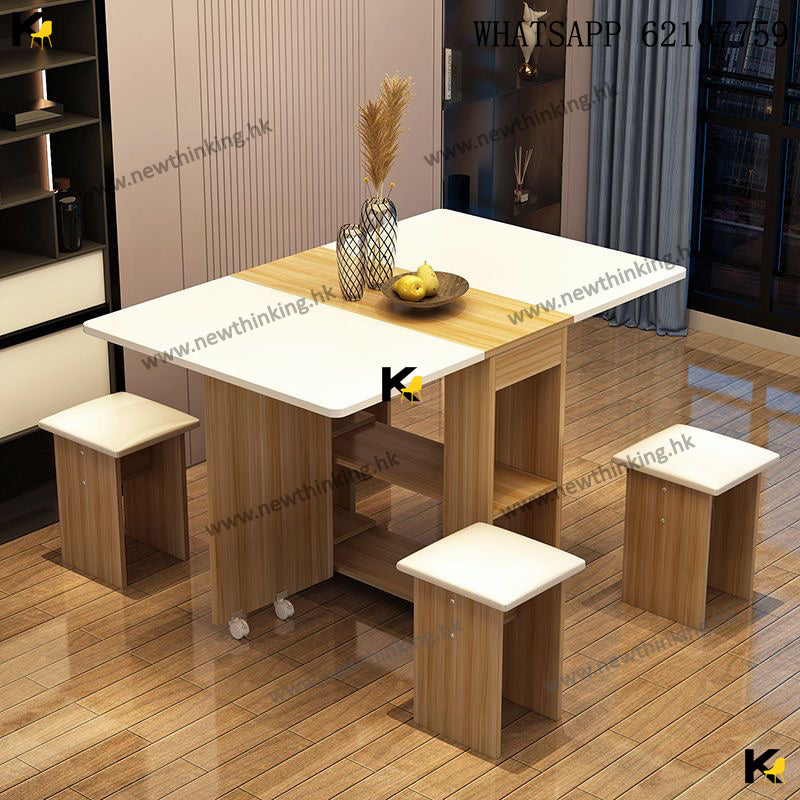 A&amp;1487 Table and Stool Combination: Folding Table, Butterfly Table, Dining Table and Chair Combination, Upholstered Chairs, Stools, Four Chairs, Folding Dining Table