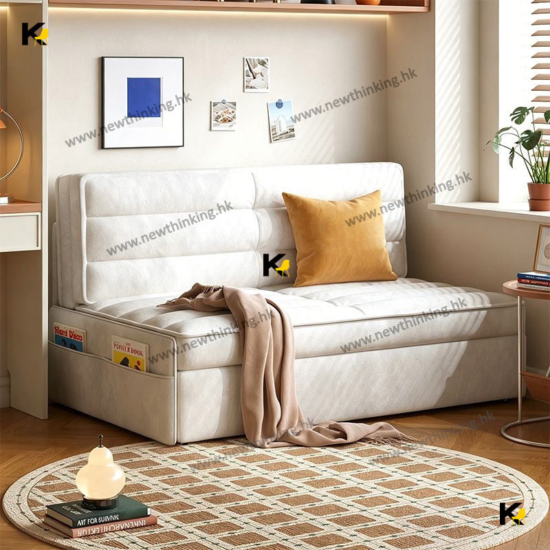 A&5052梳化床 儲物梳化 可拆洗沙發床 Sofa bed 抽拉床 推拉床 單人雙人梳化床 伸縮沙發 貓抓佈 棉麻布藝 雪尼爾面料全新包送貨