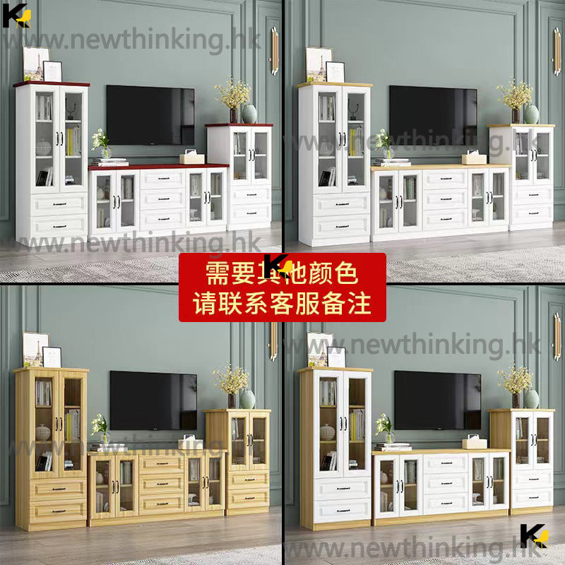 A&amp;06120 Solid Pine Wood TV Stand Combination Cabinet Living Room Storage Cabinet Floor Standing TV Cabinet TV Side Cabinet Tall Cabinet Multiple Color Options Practical TV Stand Brand New with Delivery Tall Cabinet