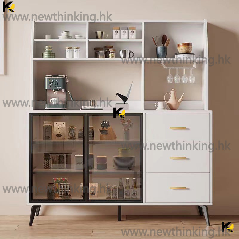 A&amp;5226 Sideboard, Kitchen Storage Cabinet, Dish Cabinet, Sliding Door Wine Cabinet, Tea Cabinet, Wall Cabinet, Dining Room Cabinet, Storage Cabinet, Tall Sideboard, Multi-layer Solid Wood Board