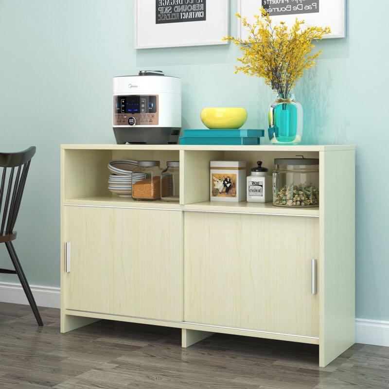 A&amp;0213 Kitchen Storage Cabinet with Sliding Doors, Storage Rack, Sideboard, Tea Cabinet, Microwave Oven Rack, Kitchen Cabinet Sideboard