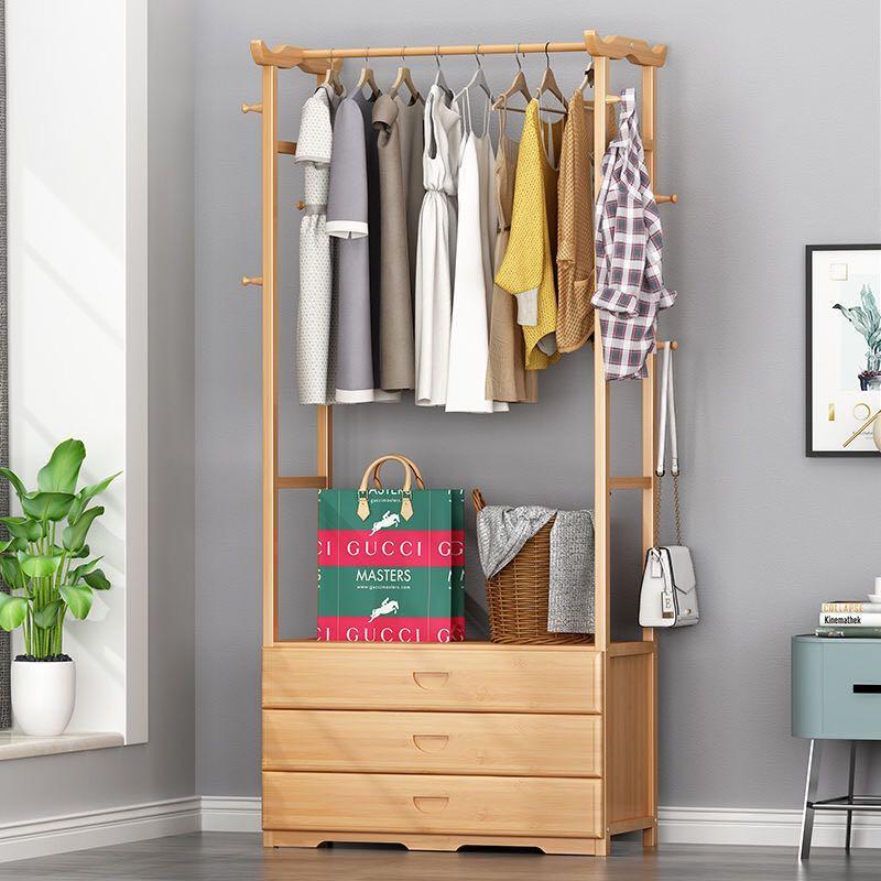 A&amp;0283 Clothes Rack, Wardrobe Rack, Floor Standing Storage Rack, Drawer/Cabinet Clothes Hanger/Hanging Rack