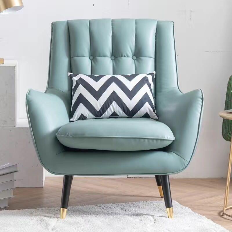 A&amp;0314 Throat Chair Single Sofa Chair Living Room Light Luxury Modern Sofa Stool High-back American Style Chair