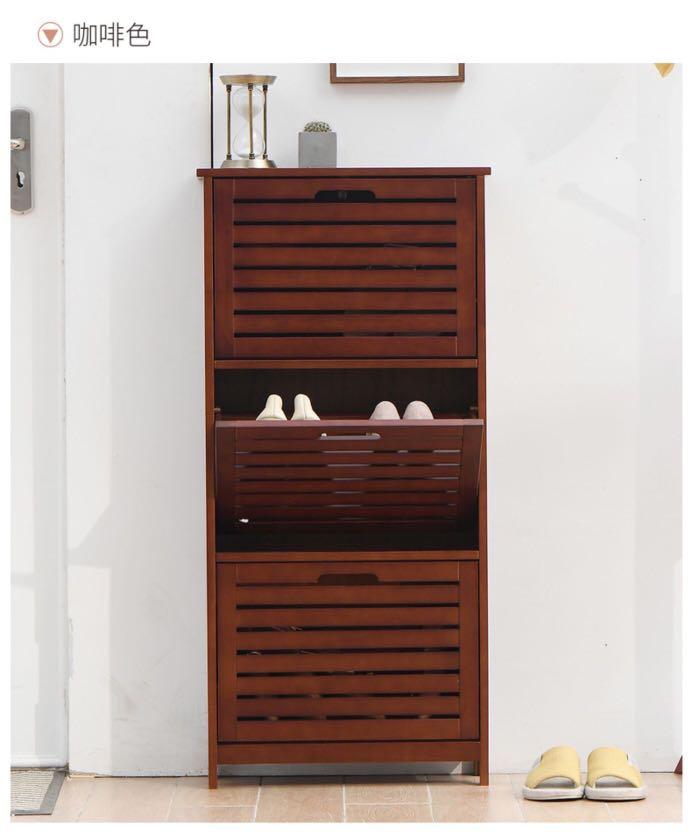 A&amp;0325 No-Installation Shoe Cabinet, Ultra-Thin Design, Simple Shoe Cabinet, Flip-Top Shoe Cabinet, Ultra-Wave Shoe Cabinet