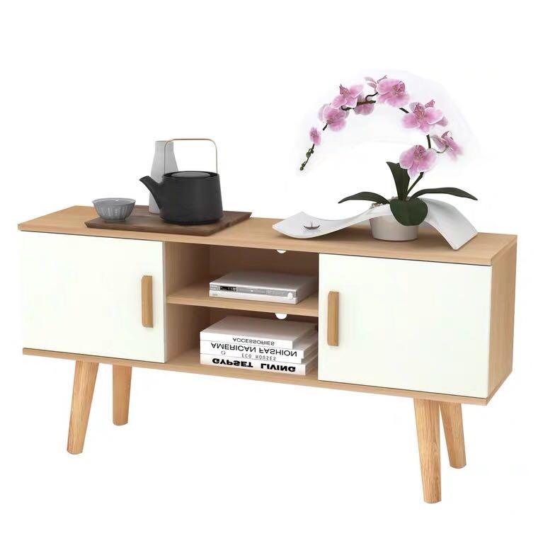A&amp;0336 Minimalist TV Stand, Small TV Cabinet, Extra Narrow