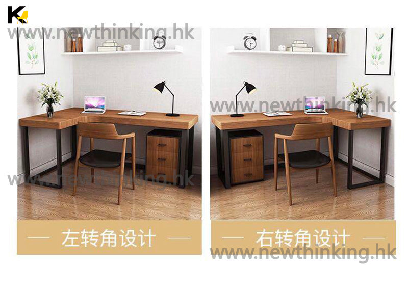 A&amp;0350 Solid Wood Corner Desk/Office Desk/Computer Desk (L-shaped) Writing Desk/Office Work Desk