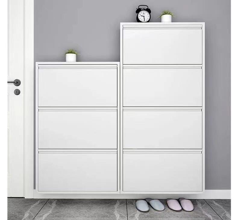 A&amp;0839 Ultra-thin Shoe Cabinet, Simple Shoe Rack, Entryway Storage Cabinet, Large Capacity Narrow Cabinet
