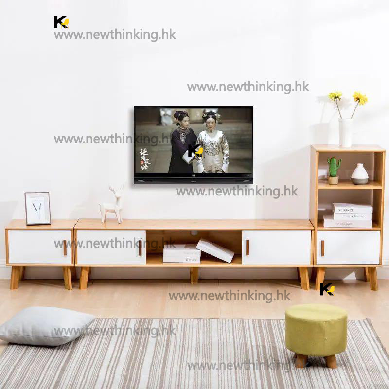 A&amp;1083 Bamboo TV Stand, Side Cabinet, Corner Cabinet, Living Room Storage Cabinet, Floor Cabinet, Simple TV Stand/TV Cabinet