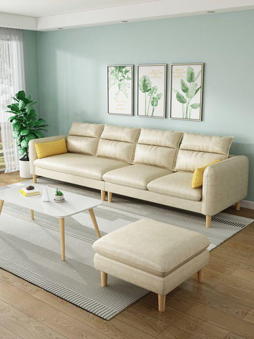 A&0183簡約日式北歐梳化 三人位 四人位公寓出租屋客廳家用沙發 sofa 布藝梳化 科技布沙發 三防面料 絨布面料